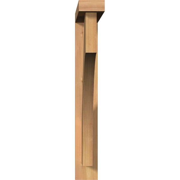 Westlake Block Smooth Bracket W/ Offset Brace, Western Red Cedar, 3 1/2W X 26D X 26H